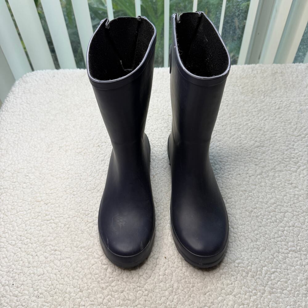 Target Gray Blue Rain Boots Size 8